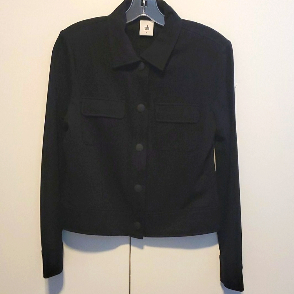 Cabi Black Snap Button Jacket